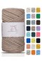 Premium Koton Cotton Macrame Rope Dark Beige 200 Gr 150 Meters 2mm Cotton Chain Macrame Bag Rope Supla