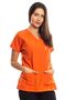 Surgical Doctor Nurse Scrubs Orange Jersey Single Top