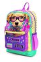 Kids Yellow Pink Cute Dog Patterned School Backpack 23752 - 8