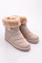 Women's Ankle Fur Boots Beige - Gray 3343224 - 2