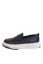 Interview 100% Leather Eva Sole Sneaker Black Shoes - 4