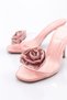 Transparent Satin Heeled Slippers - Women 7412535 - 4
