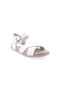 P31-23Y Women's Cross Strap Sandals Genuine Leather White - 2