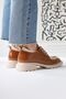Niven Taba Wrinkled Patent Leather Beige Detailed Moccasin, Women's Loafer Shoes Opportunity Product - 4