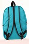 Unisex Basic School Backpack Turquoise K1593 - 5