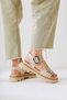Tamera Beige Buckle Detail Thick Soled Women's Sandals Opportunity Product - 3