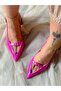 ALICE FUCHSIA PATENT LEATHER TRANSPARENT DETAILED Sandals SHOE - 7