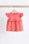 100% Organic Cotton Red/White Strawberry Pattern Shorts/T-Shirt Baby Set Aly01403 - 5