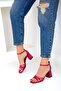 Fuchsia Women's Classic Heeled Shoes - 19235 Model - 2
