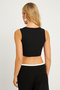 Women's Black Crop Blouse Xl2004 - 5