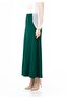 Maxi Size Green A-Line Classic Skirt with Zipper and Lining - 3