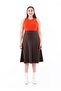 Brown Midi A-Line Flared Skirt - 2