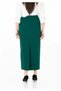 Maxi Length Classic Green Back Slit Zipper Skirt - 5