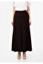 Full Length A-Line High Waist Brown Wide Palazzo Pants - 4