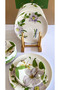 12 Piece Breakfast Set for 6 People, Cake Presentation Plate, Special Design Stoneware - 2