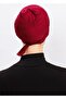 Women's Cross Bonnet Hijab Ready Non-Slip Turban Hijab Practical Non-Slip Elastane Bonnet - Şarabi - 3