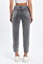 Mom Jean Lycra High Waist Trousers - 2