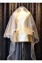 Wedding Dress Veil 2 Tiers Long Solid 170 Cm Short Solid 60 Cm Wedding Dress And Wedding Veil White With Comb - 7