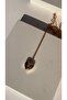 Heart Symbol Tiny Zircon Stone Steel Gold Necklace