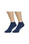 5 Pairs Seamless Cotton Navy Blue Booties Socks Summer Durable Heel And Toe - 3