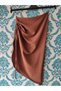 Side-Drawstring Gathered Ruched Linen Skirt - 6