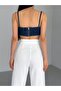 Women's High Waist Palazzo Pants with Velcro Fastening - 7