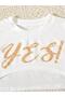 Kids Yes Printed Dress & Crop T-Shirt 2-Piece Combination - 2