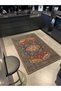 Red Traditional Woven Base Washable Carpet miravip9135 - 2