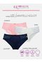 Women's Panties, Women's Lace Cotton Panties 5-Pack Salmon Navy Blue White - 2