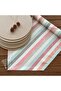 Placemat, 6-Piece Light Brown Placemat and Table Runner Cover Pastel Set 2, New Collection