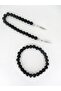 Shiny Onyx Bracelet and Zaza Prayer Beads Set - 2