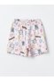 Crew Neck Printed Short Sleeve Girls' Shorts Pajama Set (S4) - 4