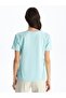 XSIDE Crew Neck Printed Short Sleeve Women's T-Shirt - 5