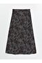 Patterned A-Line Women's Skirt with Elastic Waist - 2