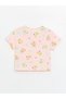 LCW baby Crew Neck Printed Short Sleeve Baby Girl T-Shirt - 2