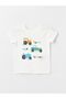 LCW baby Crew Neck Short Sleeve Printed Baby Boy Pajamas Set with Shorts - 5