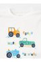 LCW baby Crew Neck Short Sleeve Printed Baby Boy Pajamas Set with Shorts - 6