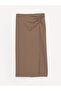 Slim Fit Plain A-line Crepe Women's Skirt - 5