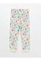 Crew Neck Short Sleeve Printed Baby Girl Pajama Set - 3
