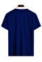 Unisex Zippered Short Sleeve 100% Cotton Golf T-Shirt - 2
