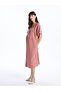 LCWAIKIKI Maternity V-neck Solid Short Sleeve Oversize Maternity Dress