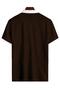 Unisex Zippered Short Sleeve 100% Cotton Golf T-Shirt - 3