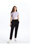 XSIDE Crew Neck Embroidered Short Sleeve Crop Women's T-Shirt - 3