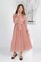 Girl's Long Length Pleated Chiffon Dress - 4