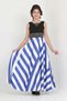 Girl's Long Evening Dress Taffeta Fabric Zebra Pattern Special Day/Evening Dress Graduation Outfit - 3