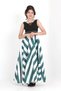 Young Girl Long Evening Dress Taffeta Fabric Zebra Pattern Special Day/Evening Dress Graduation Outfit - 5