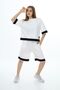 Girl's Top and Bottom Tracksuit Set with Shorts - 100% Cotton, Half Sleeve - 2