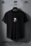Bamboo Panda Printed Black and White Oval Cut Slim Fit T-shirt Set of 2 - 4
