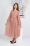 Girl's Long Length Pleated Chiffon Dress - 8
