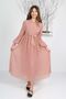 Girl's Long Length Pleated Chiffon Dress